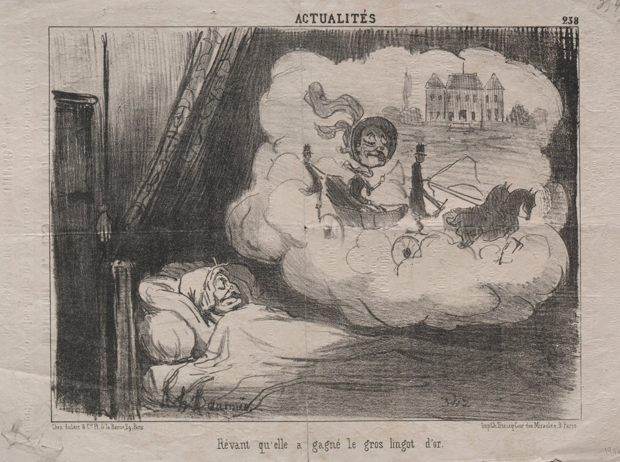 Todellisuudet (nro 238): Unelmoi, että hän oli voittanut monia kultaharkkoja tekijältä Honoré Daumier
