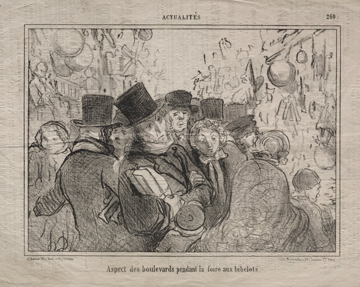Todellisuudet (nro 260): Näkymä bulevardeille muistoesinemarkkinoiden aikana tekijältä Honoré Daumier