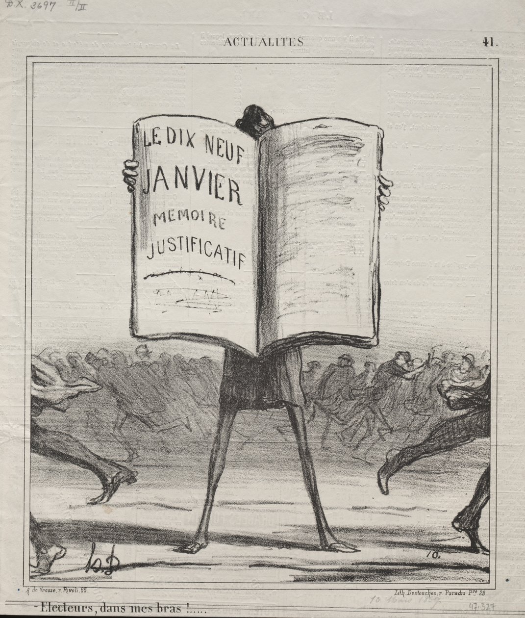 Tosiasiat (nro 41): Valitsijat sylissäni!... tekijältä Honoré Daumier