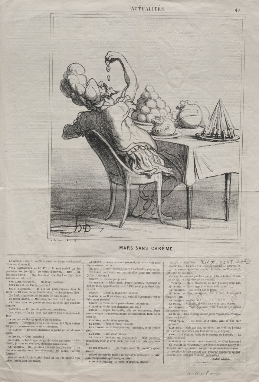 Tosiasiat (nro 43): Maaliskuu ilman paastoa tekijältä Honoré Daumier