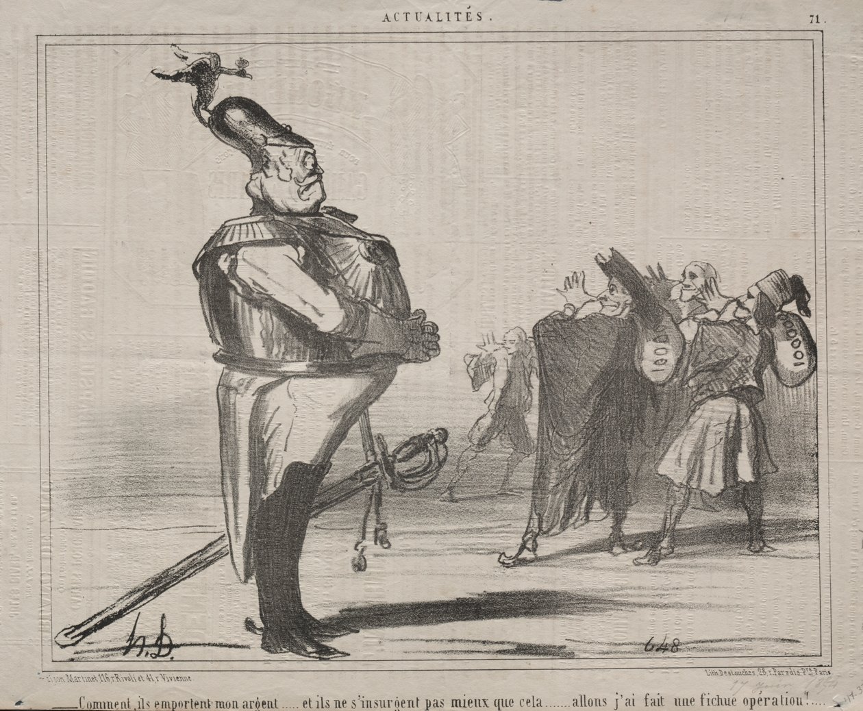 Tosiasiat (nro 71): Miksi he vievät rahani... tekijältä Honoré Daumier