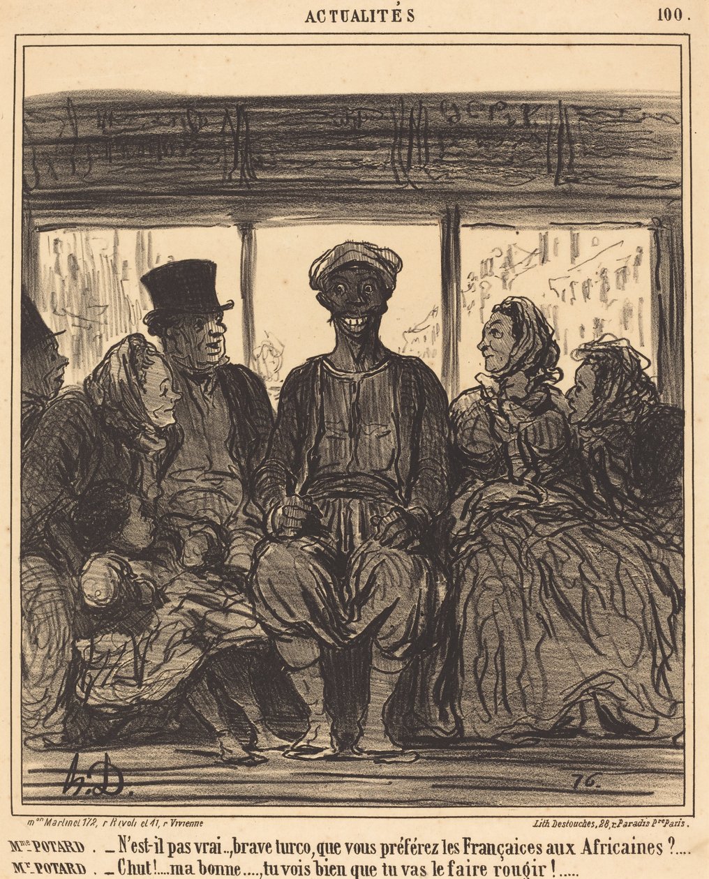 Uutiset: Rouva Potard - Eikö totta, rohkea Turco... tekijältä Honoré Daumier