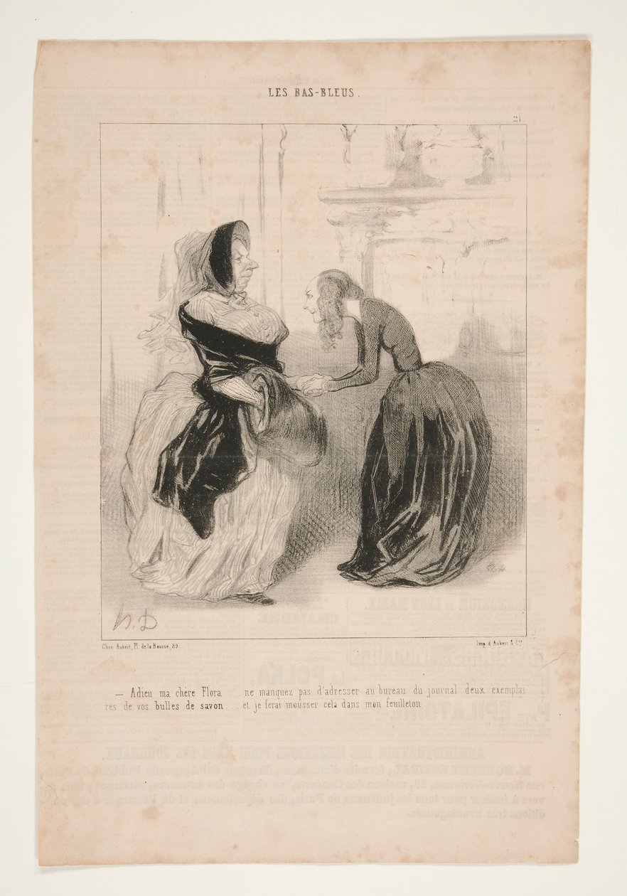 Hyvästi rakas Flora tekijältä Honoré Daumier