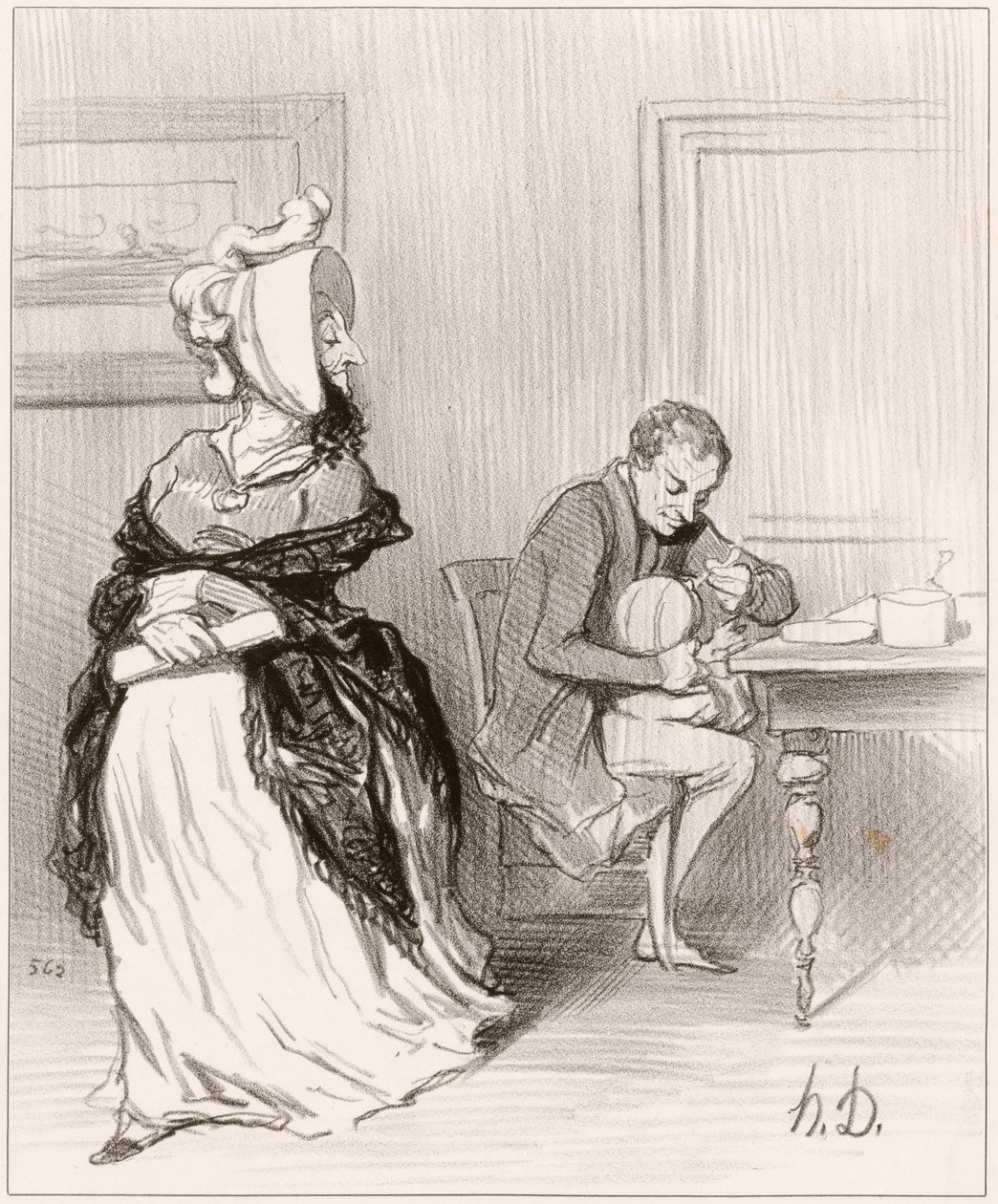 Hyvästi, kultaseni, menen julkaisijoideni luo... tekijältä Honoré Daumier