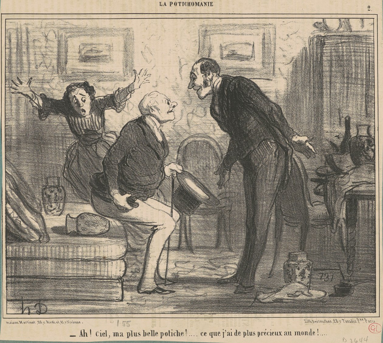 Ah! Taivas, kaunein poticheni! ... tekijältä Honoré Daumier