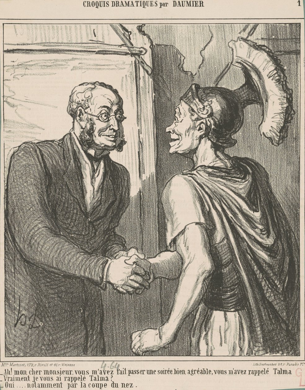 Ah! Rakas herra, sinulla on minut... tekijältä Honoré Daumier