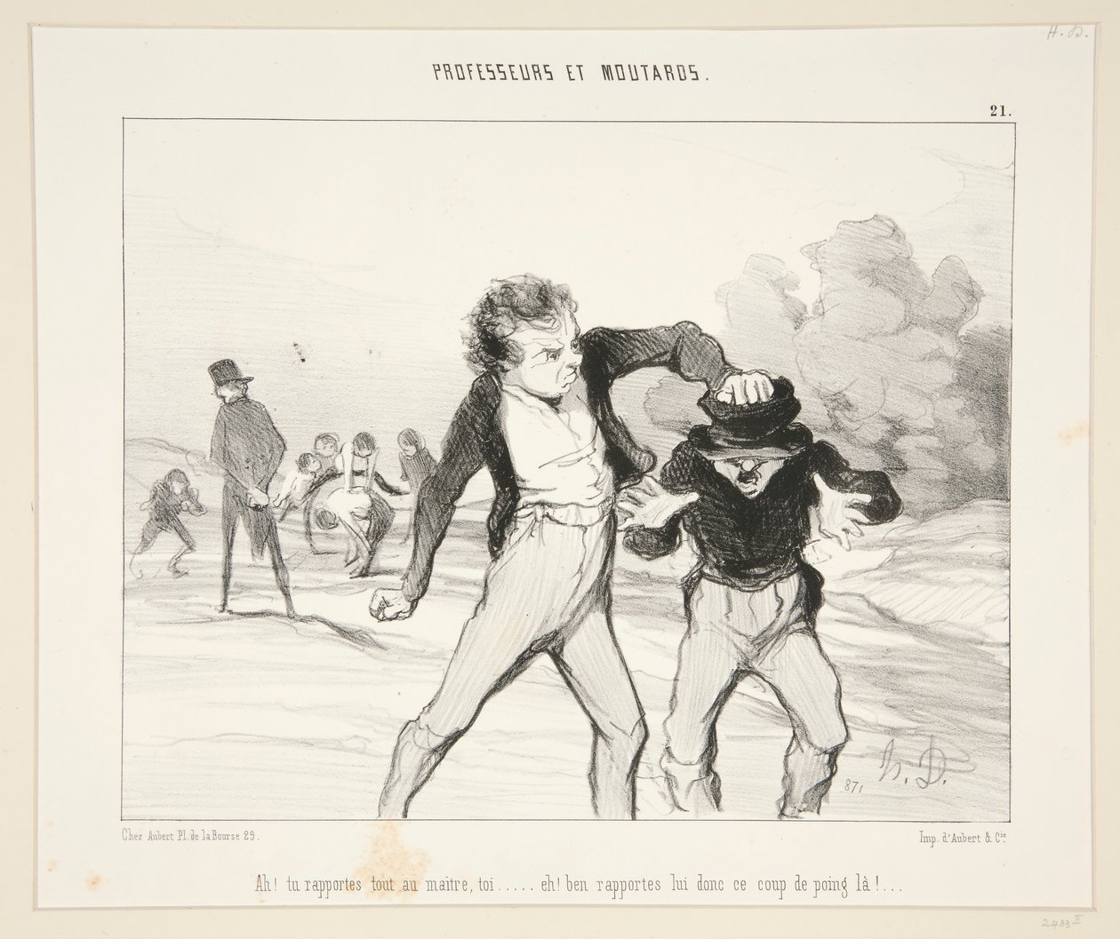 Ah! Ilmoitatko kaikesta mestarille? - Professorit ja sinapit #21 tekijältä Honoré Daumier