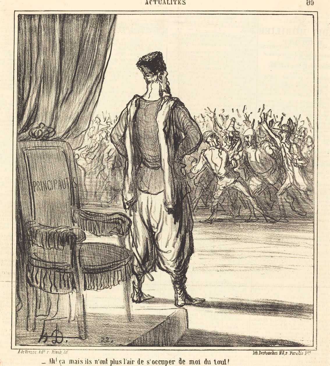Ah! että... he eivät näytä välittävän minusta enää tekijältä Honoré Daumier
