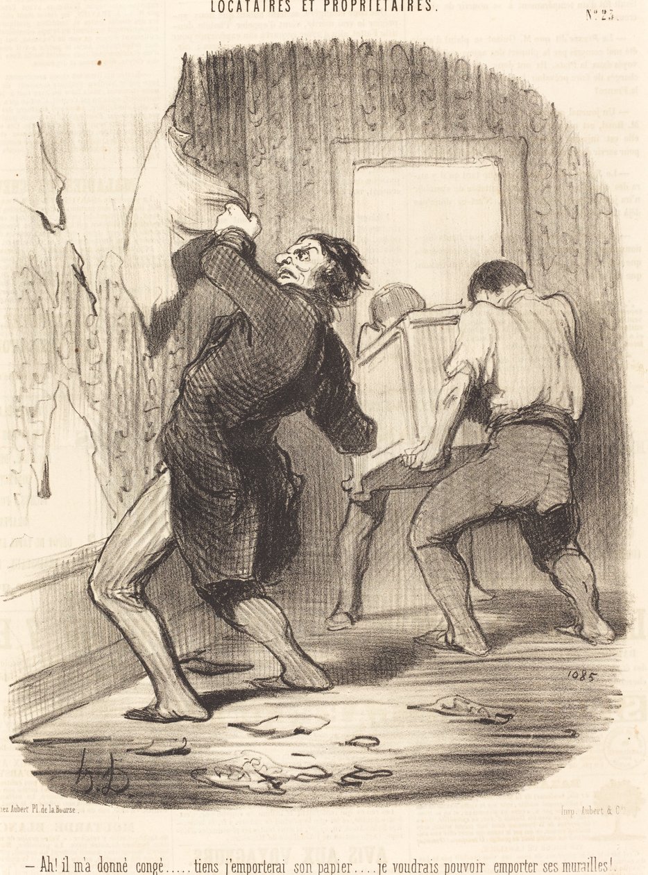 Ah! hän antoi minulle loman... tekijältä Honoré Daumier