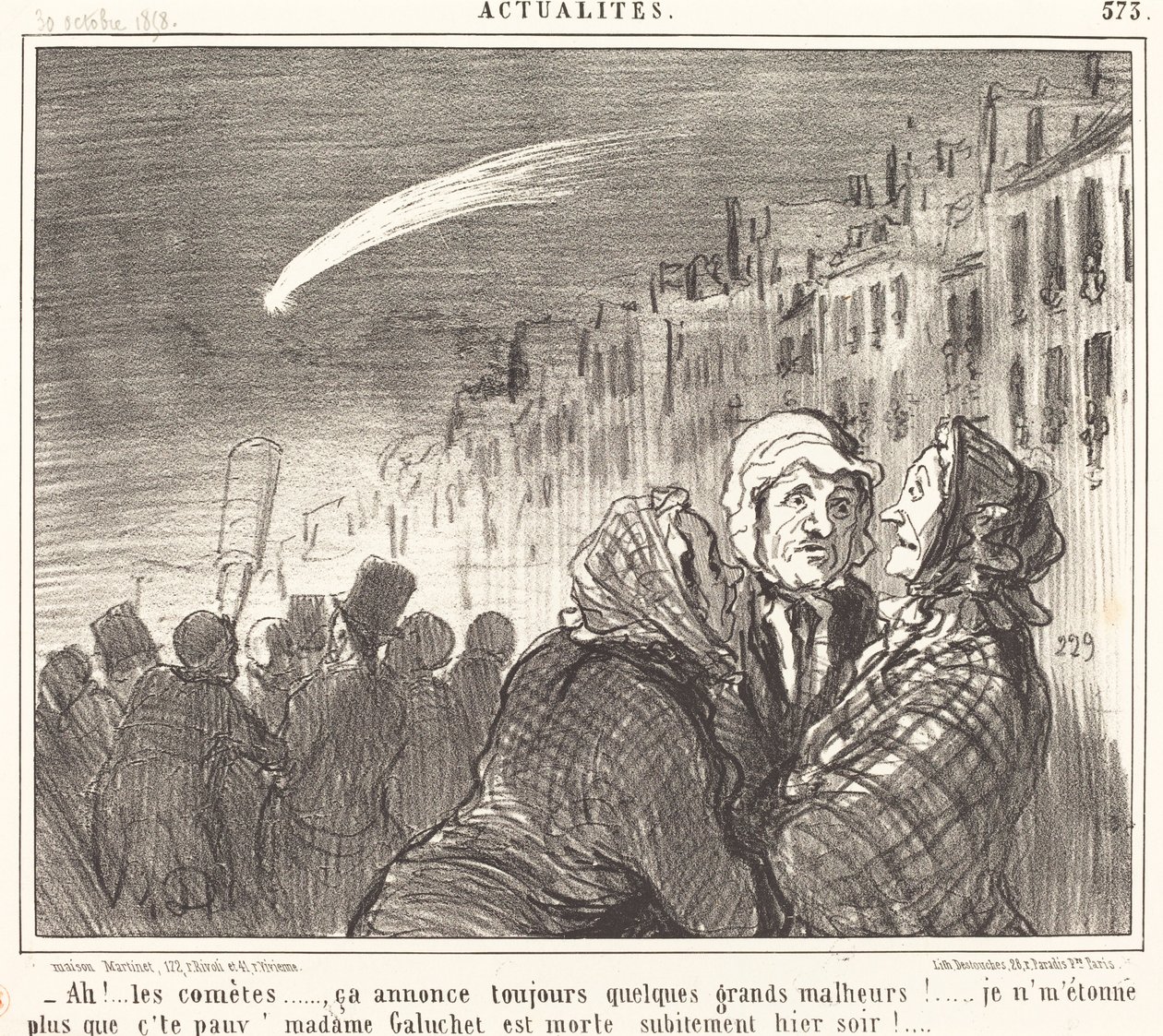 Ah!... komeetat... tekijältä Honoré Daumier