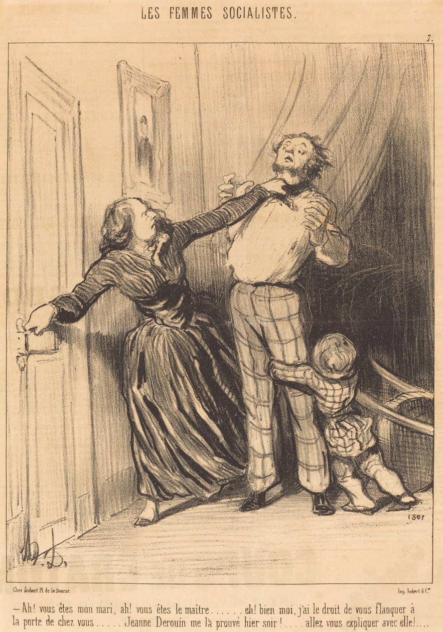 Ah! olet mieheni, ah! sinä olet mestari... tekijältä Honoré Daumier