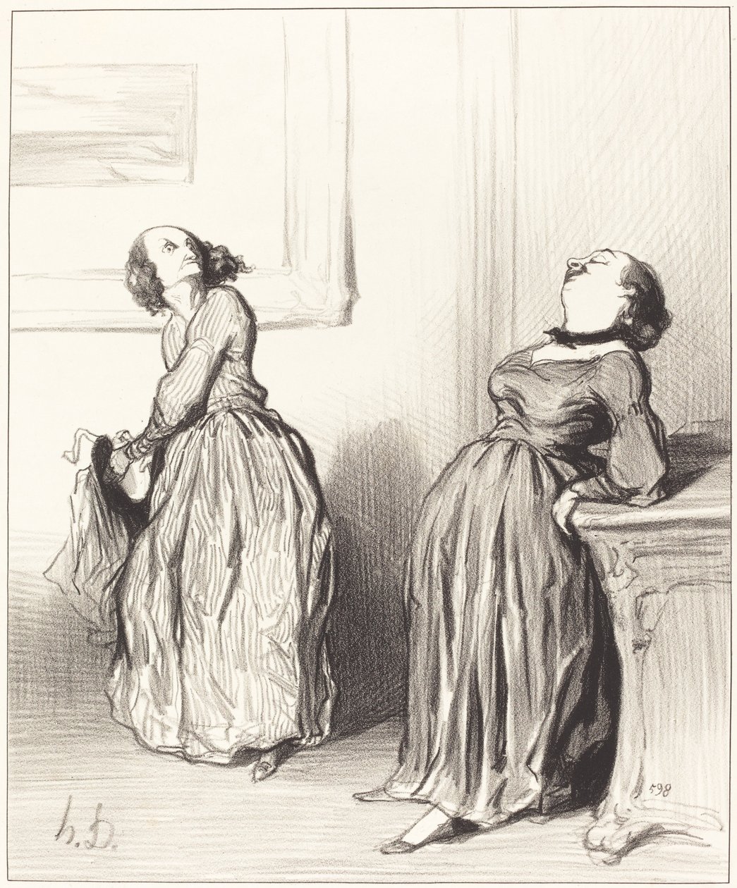 Ah, huomaat, että viimeinen romaanini ei ole aivan... tekijältä Honoré Daumier