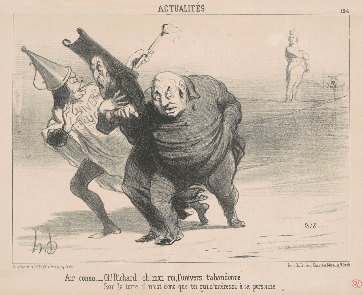 Air tiedossa: Oh! Richard Oh! Kuninkaani ... tekijältä Honoré Daumier