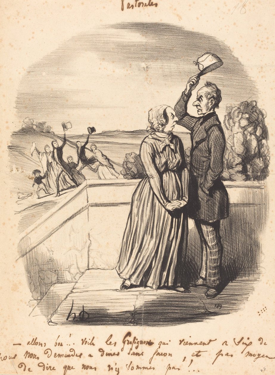 Tule!...tässä ovat grafignonit... tekijältä Honoré Daumier