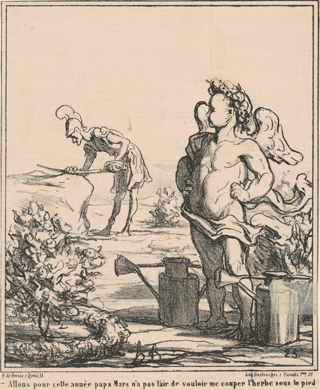 Mennään vuoteen isä March... tekijältä Honoré Daumier