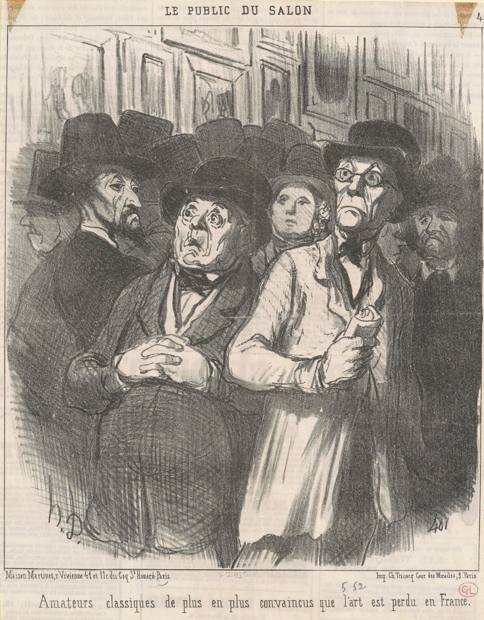 Vakuutetut klassisen harrastajat tekijältä Honoré Daumier