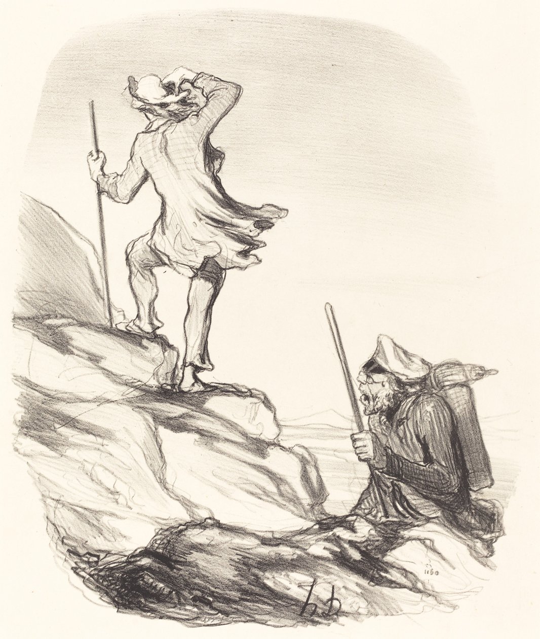Näetkö sivistyneen paikan... tekijältä Honoré Daumier