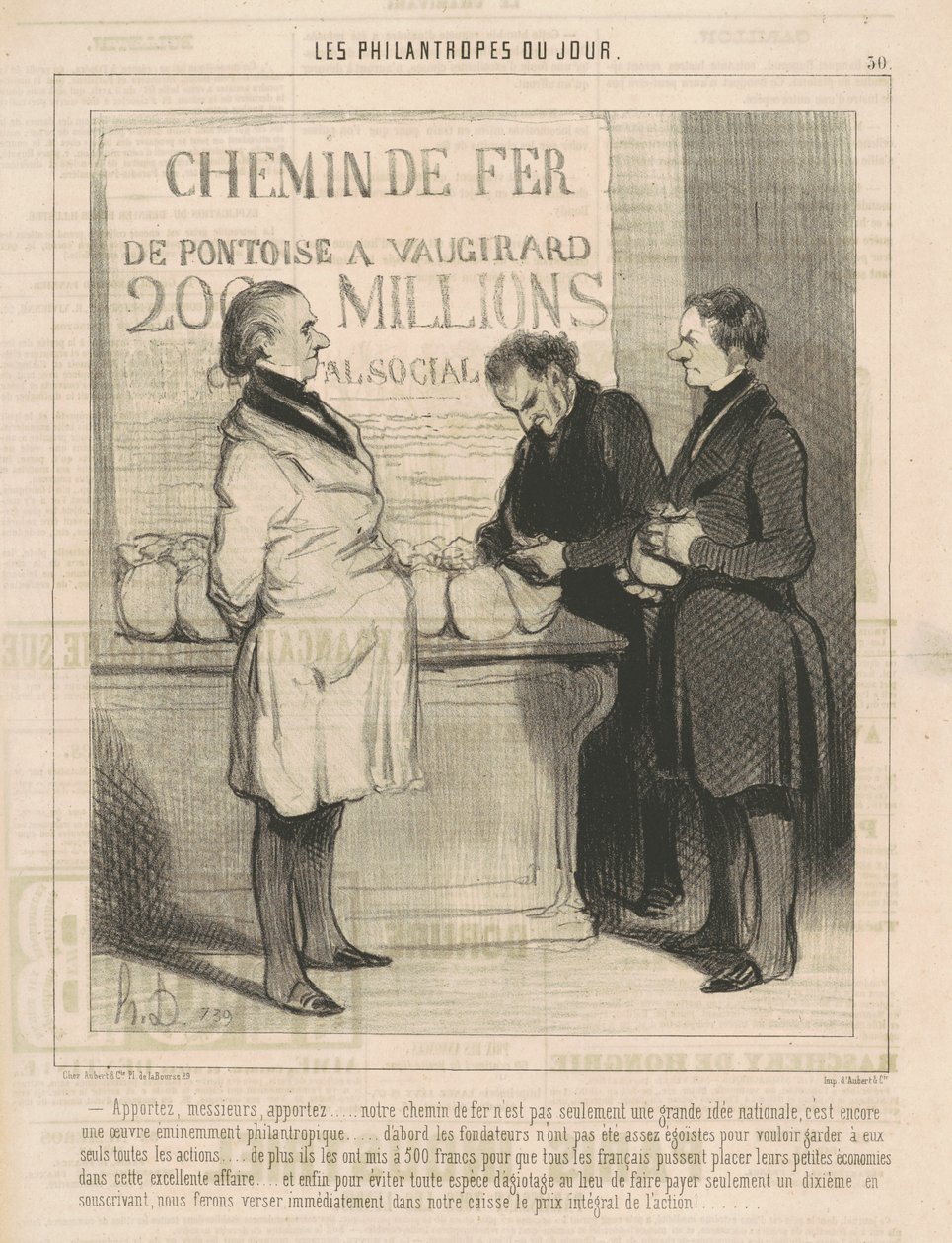 Tuokaa, herrat, tuokaa... tekijältä Honoré Daumier