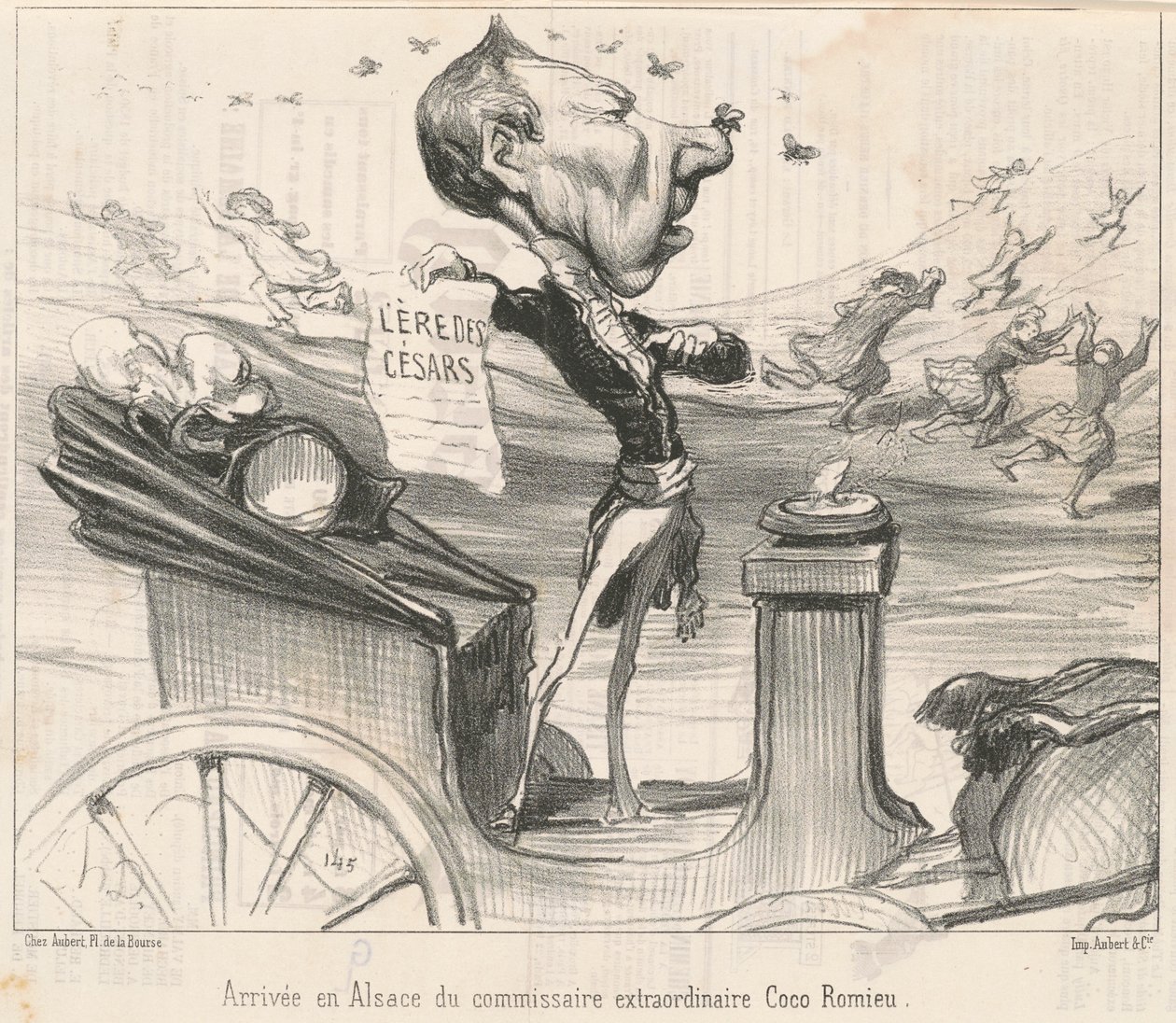 Komissaarin saapuminen Elsassiin... tekijältä Honoré Daumier