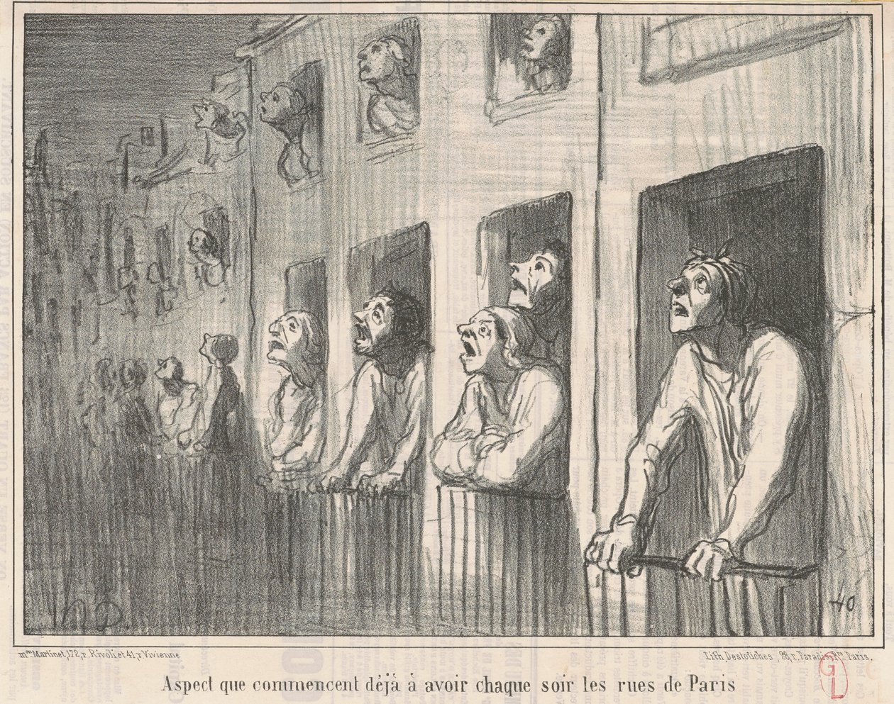 Näkökohta, joka alkaa olla jo... tekijältä Honoré Daumier