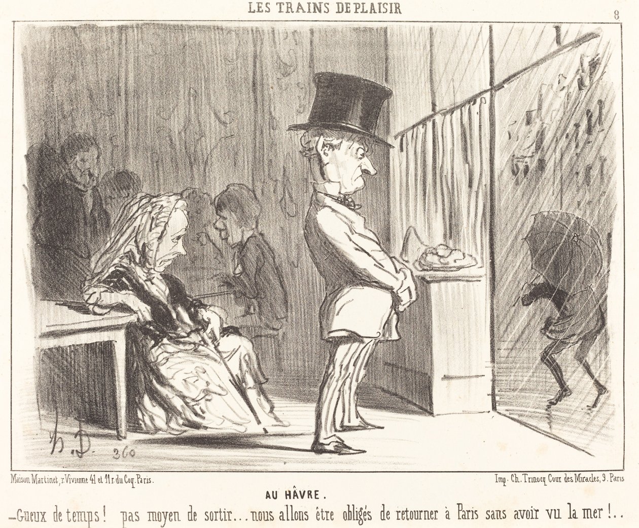 Satamaan tekijältä Honoré Daumier
