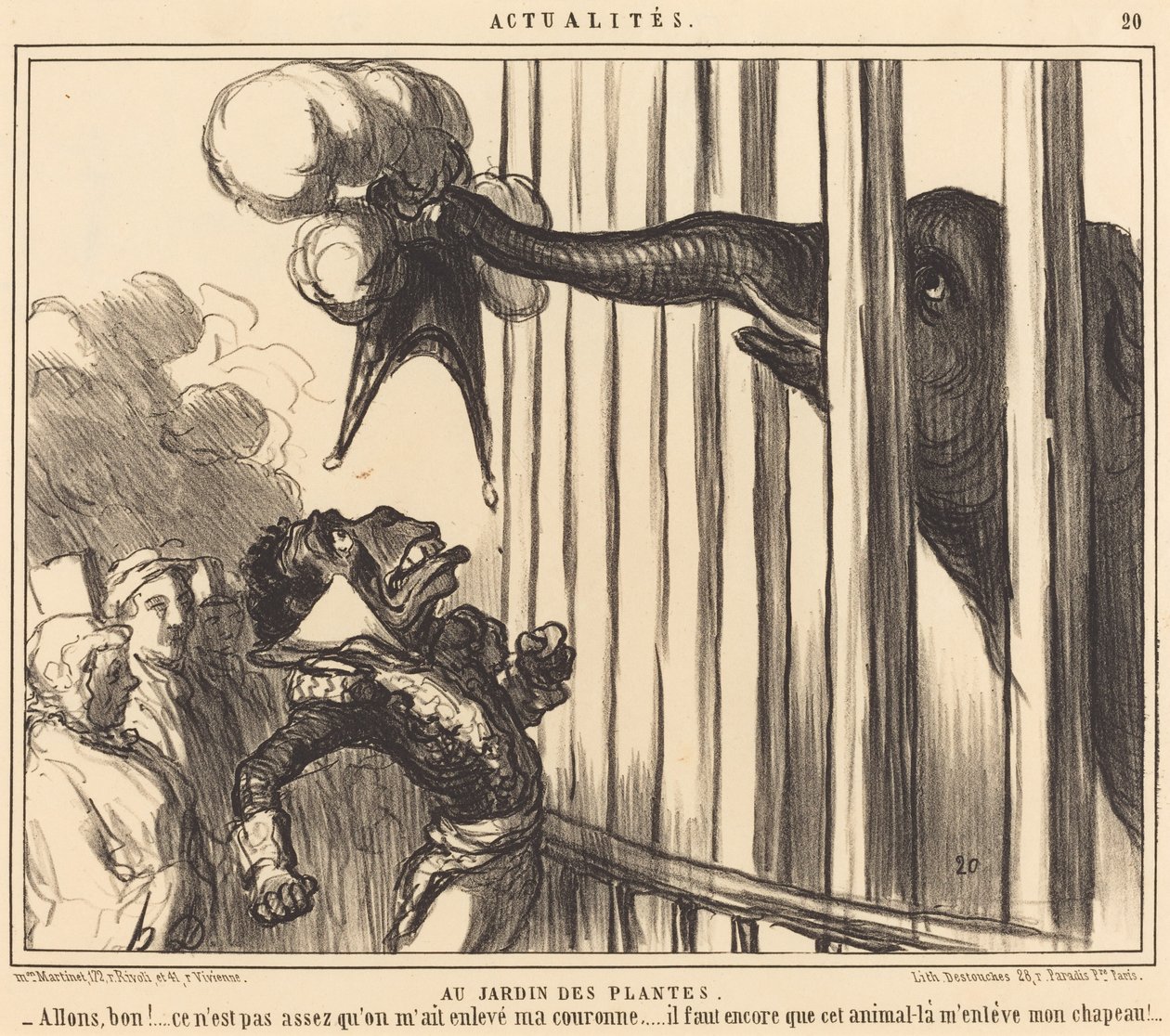 Jardin des Plantesissa tekijältä Honoré Daumier