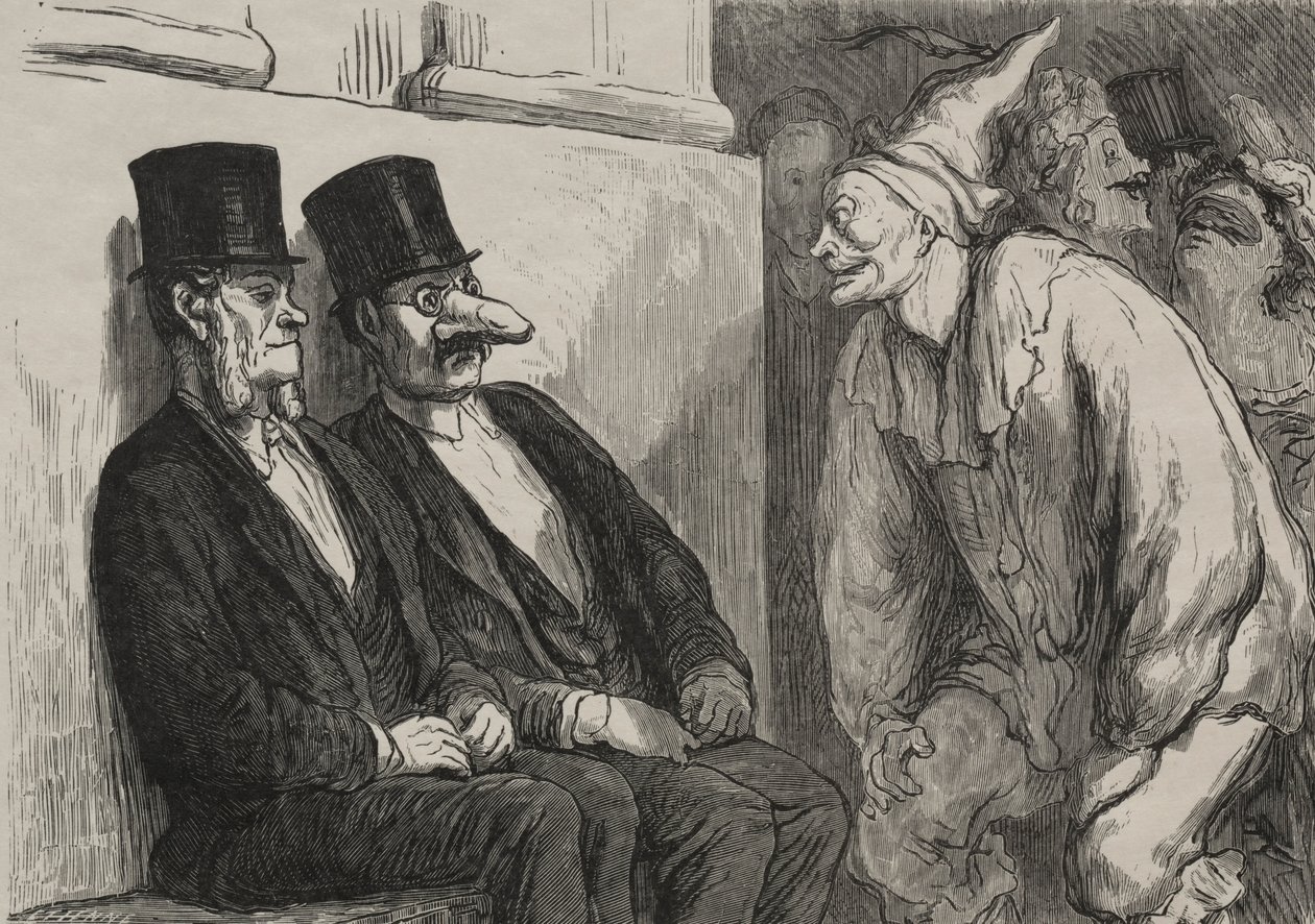 Oopperaballissa: sinulla on liian hauskaa. tekijältä Honoré Daumier