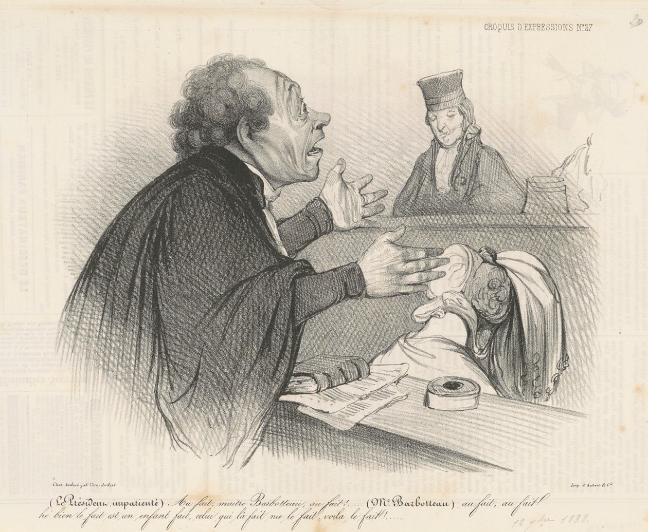 Muuten, mestari Barbotteau... tekijältä Honoré Daumier