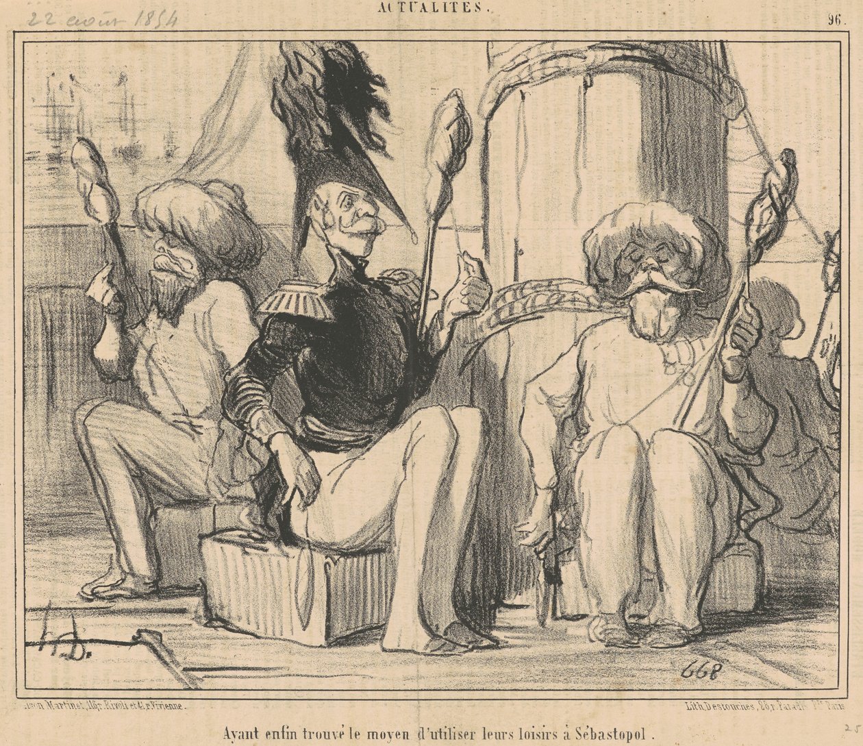 He ovat vihdoin löytäneet tavan käyttää vapaa-aikaansa! tekijältä Honoré Daumier