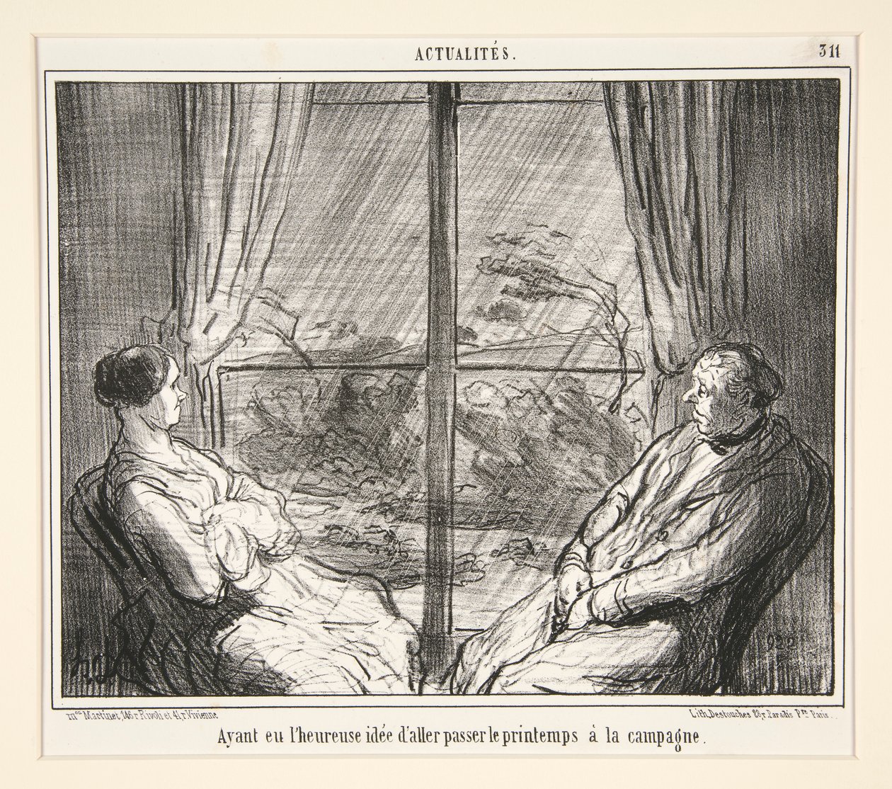 Saatuaan tekijältä Honoré Daumier