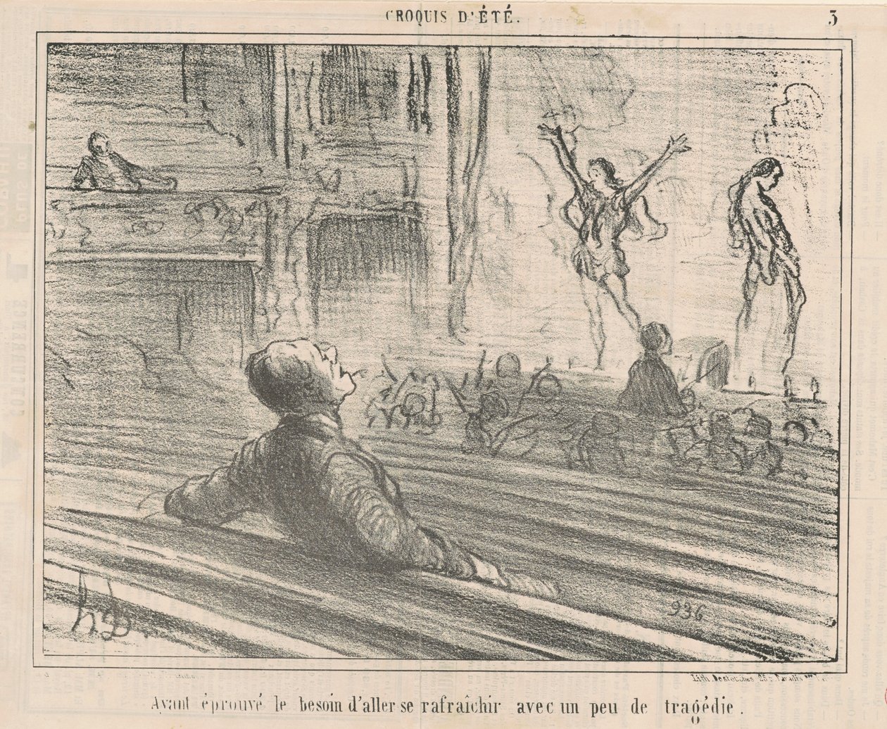 Kun tunsin tarvetta virkistäytyä... tekijältä Honoré Daumier