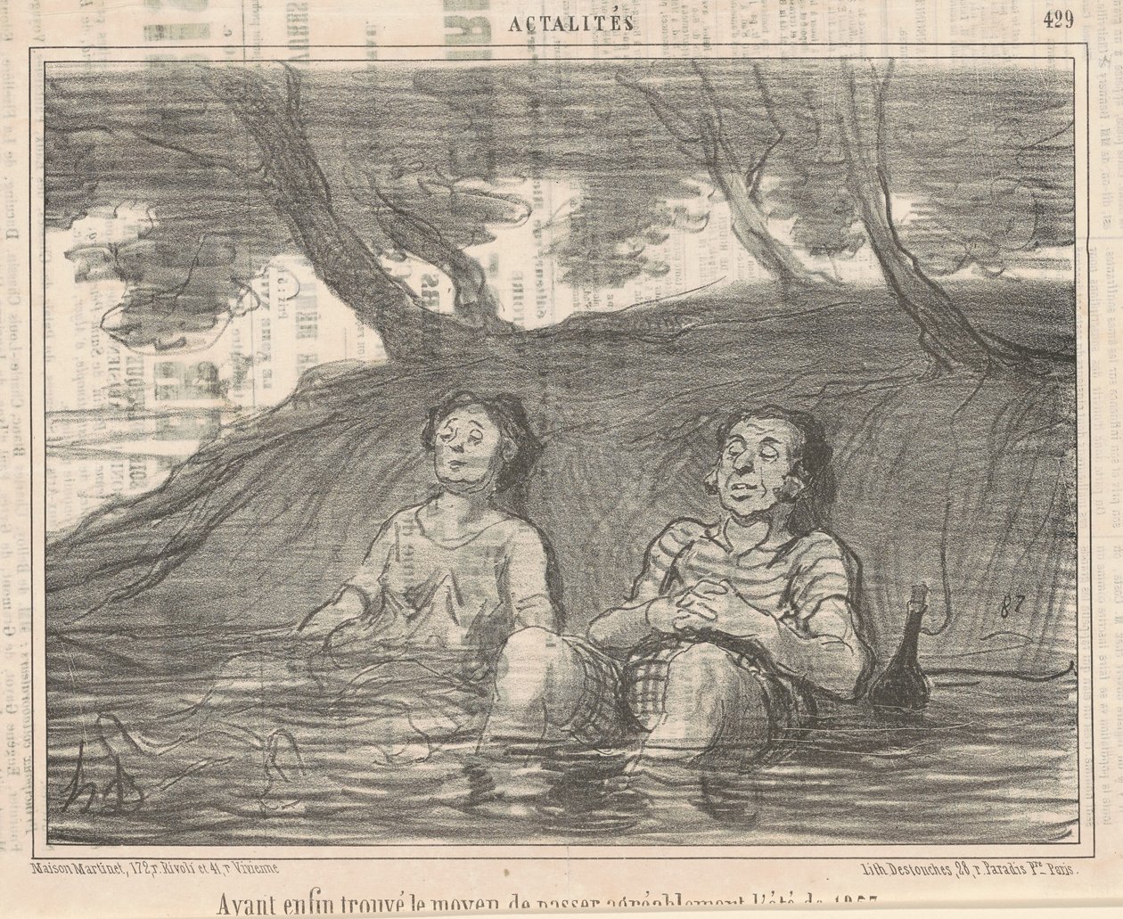Olen löytänyt tavan viettää kesä mukavasti tekijältä Honoré Daumier