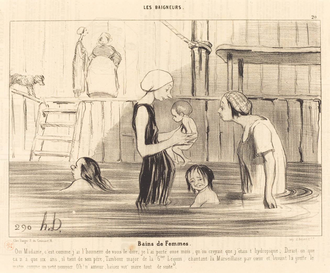 Naisten kylpylät tekijältä Honoré Daumier