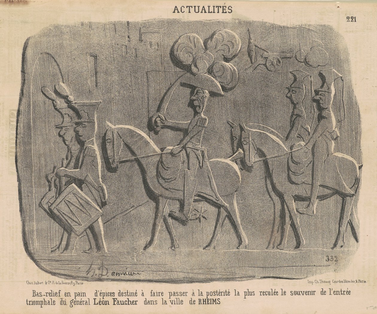 Piparkakku-bareljeifi... tekijältä Honoré Daumier