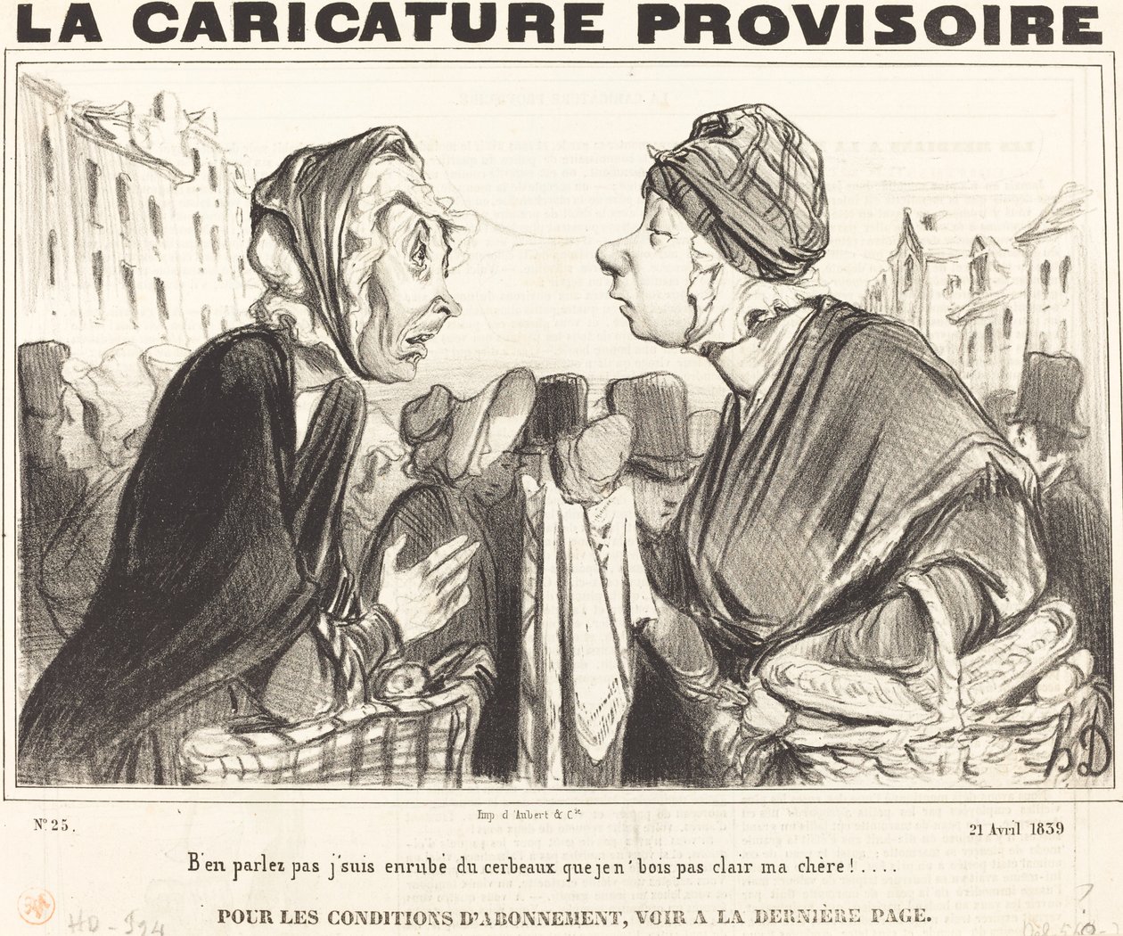 Älä puhu siitä, olen aivoissani... tekijältä Honoré Daumier