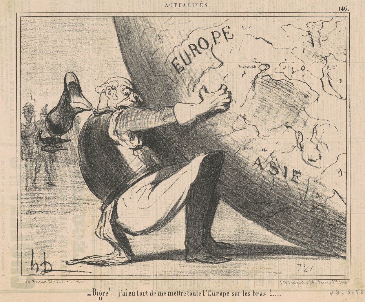 Pahuksen! ... tein väärin asettaessani itseni ... tekijältä Honoré Daumier