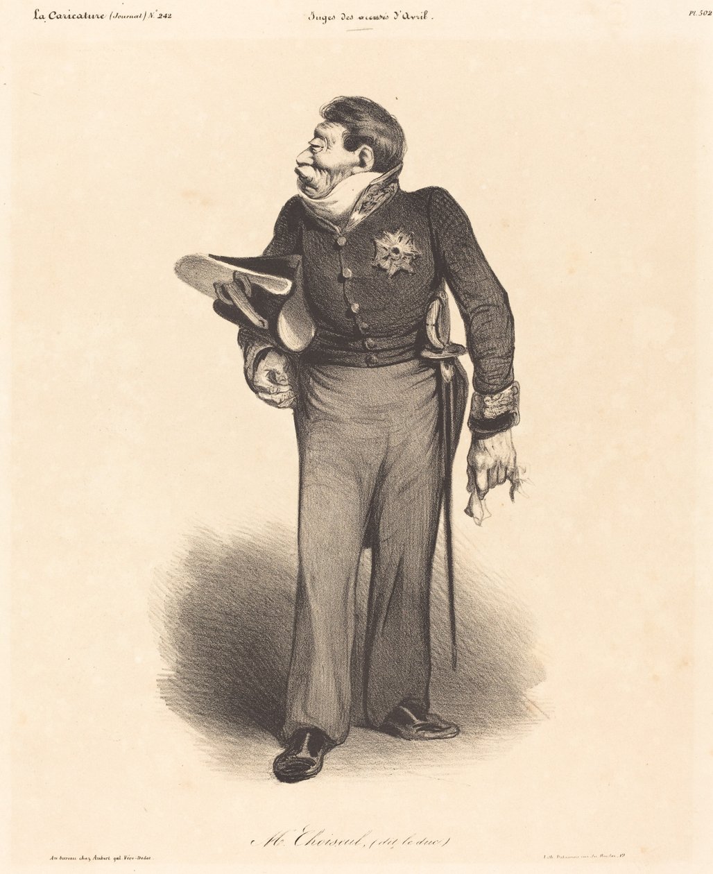 ETTÄ. Gabriel, Choiseulin herttua tekijältä Honoré Daumier