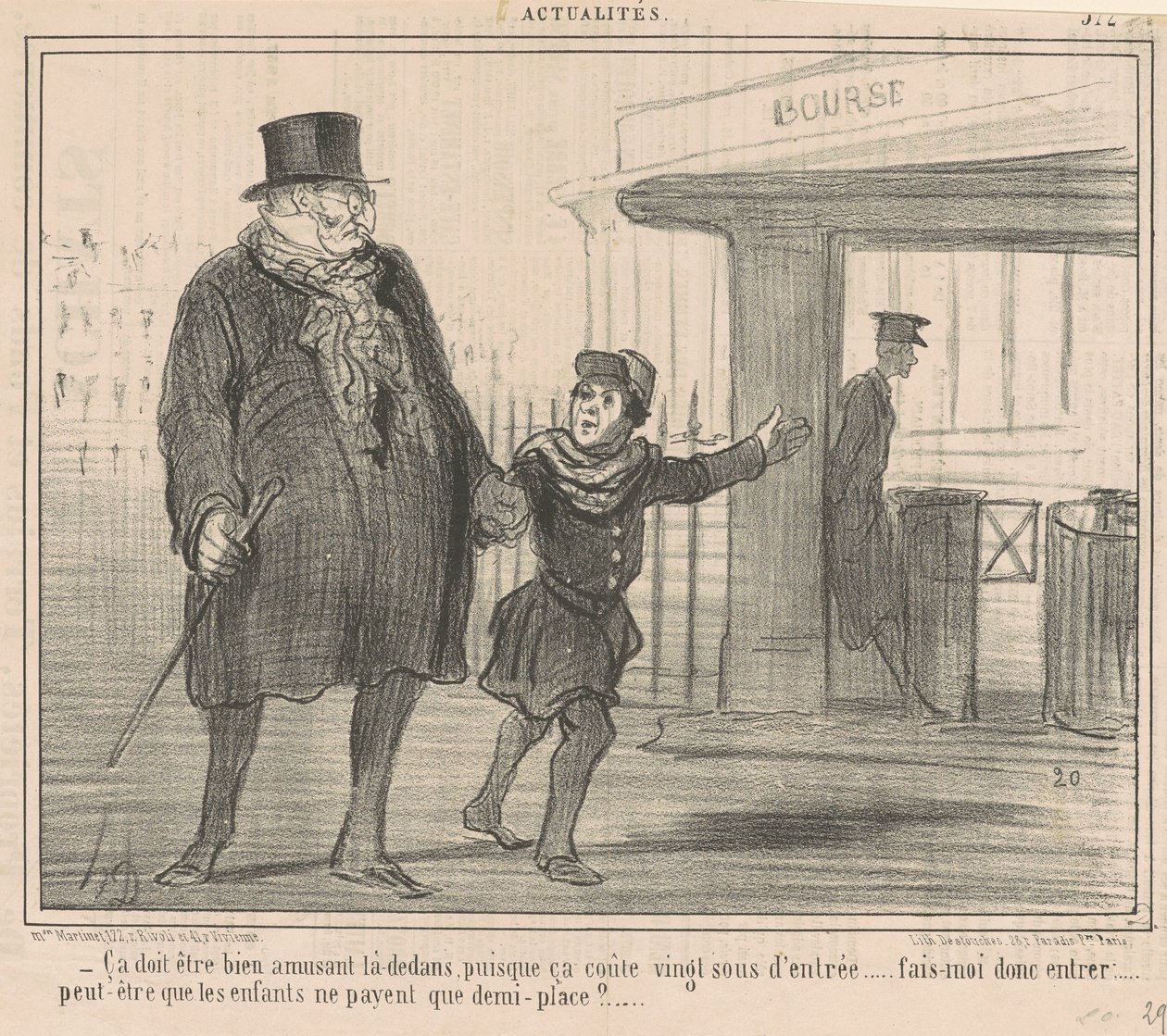 Siellä täytyy olla hauskaa... tekijältä Honoré Daumier
