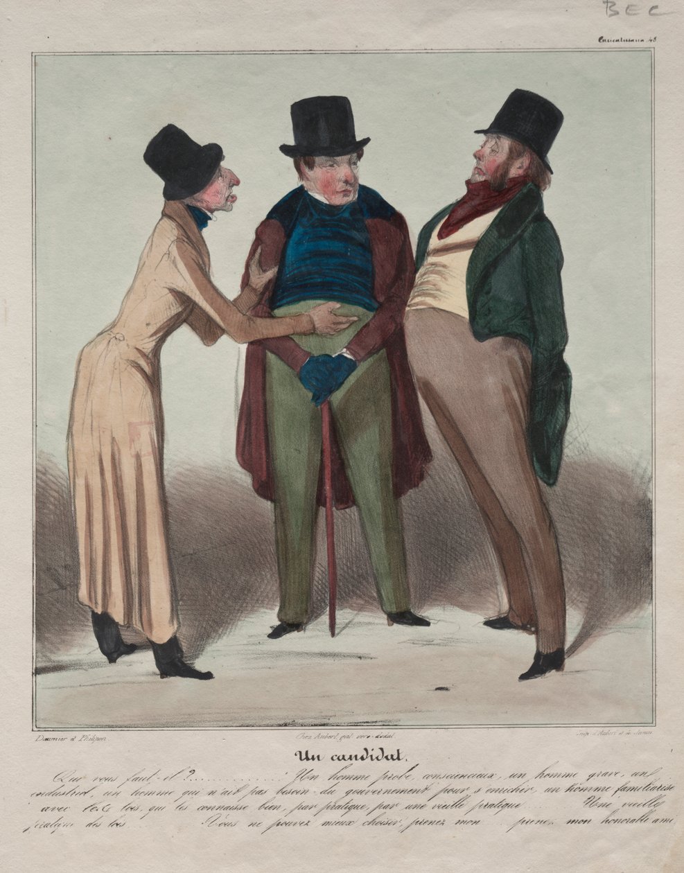 Caricaturana (taulu 48): ehdokas tekijältä Honoré Daumier