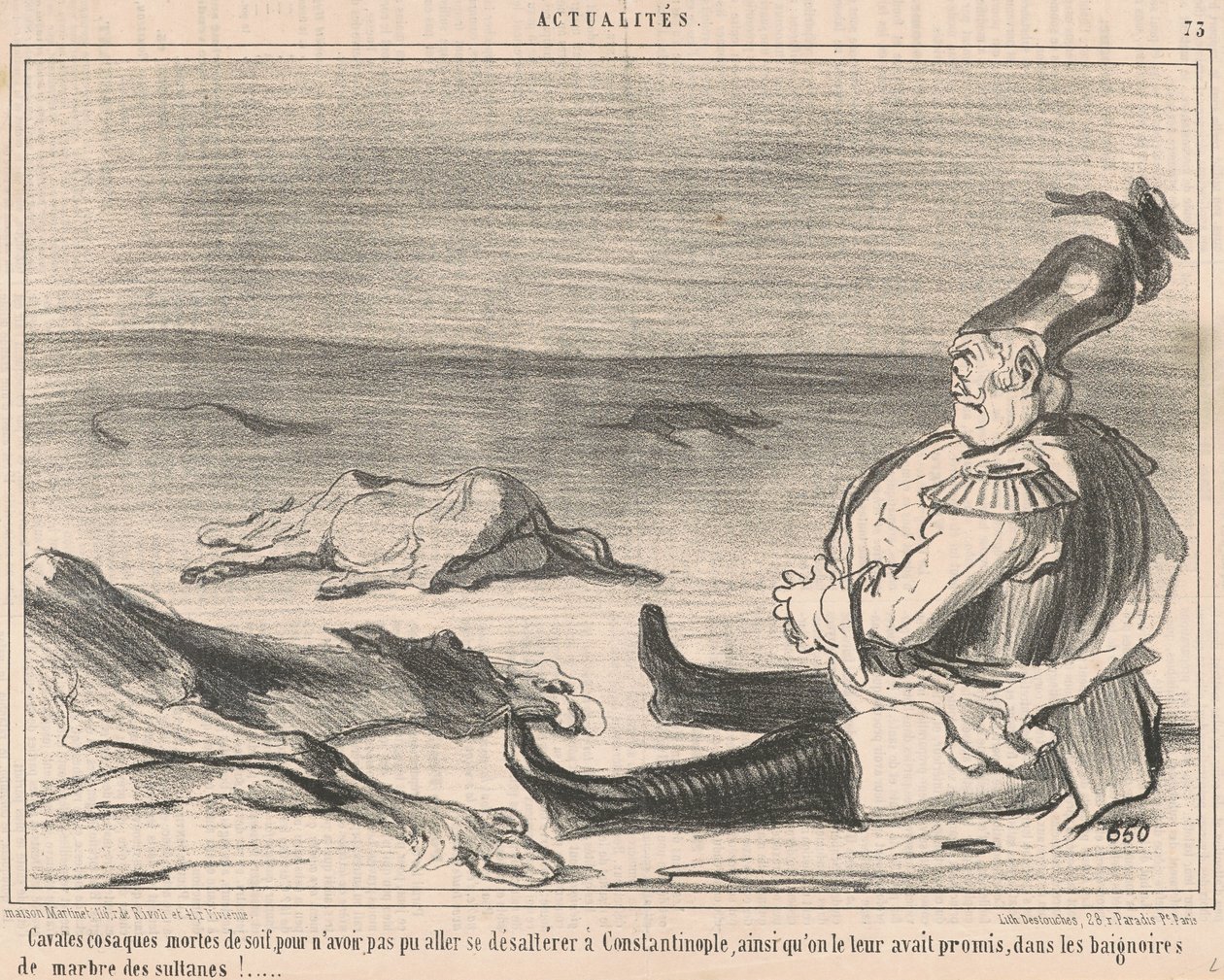 Janoon kuolleita kasakkoja... tekijältä Honoré Daumier
