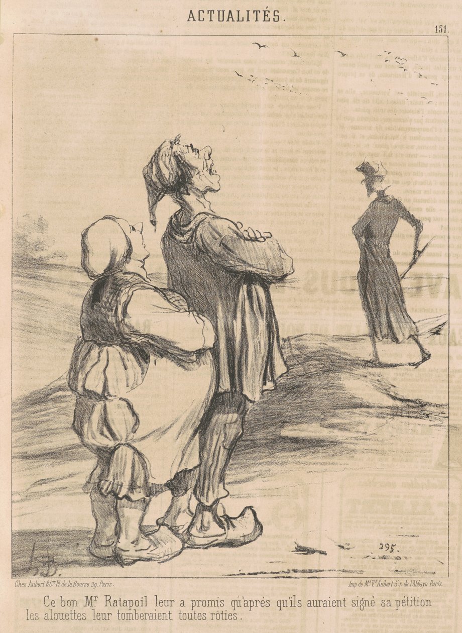 Tämä hyvä herra Ratapoil lupasi heille... tekijältä Honoré Daumier