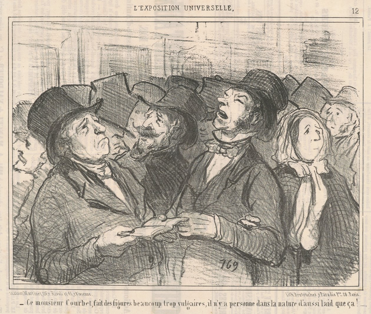 Tämä monsieur Courbet... tekijältä Honoré Daumier