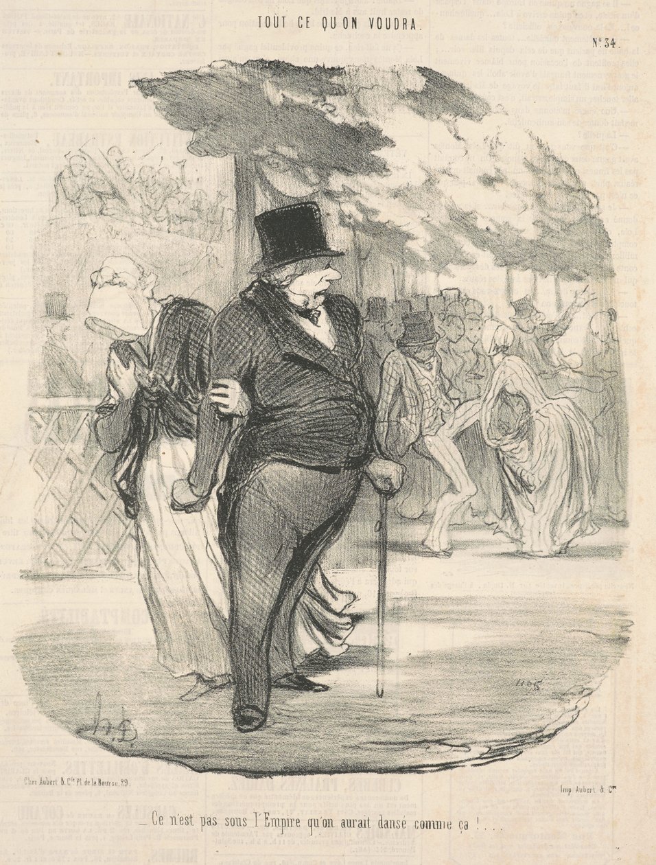 Ei ole imperiumin alla, että olisimme tanssineet niin! ... tekijältä Honoré Daumier