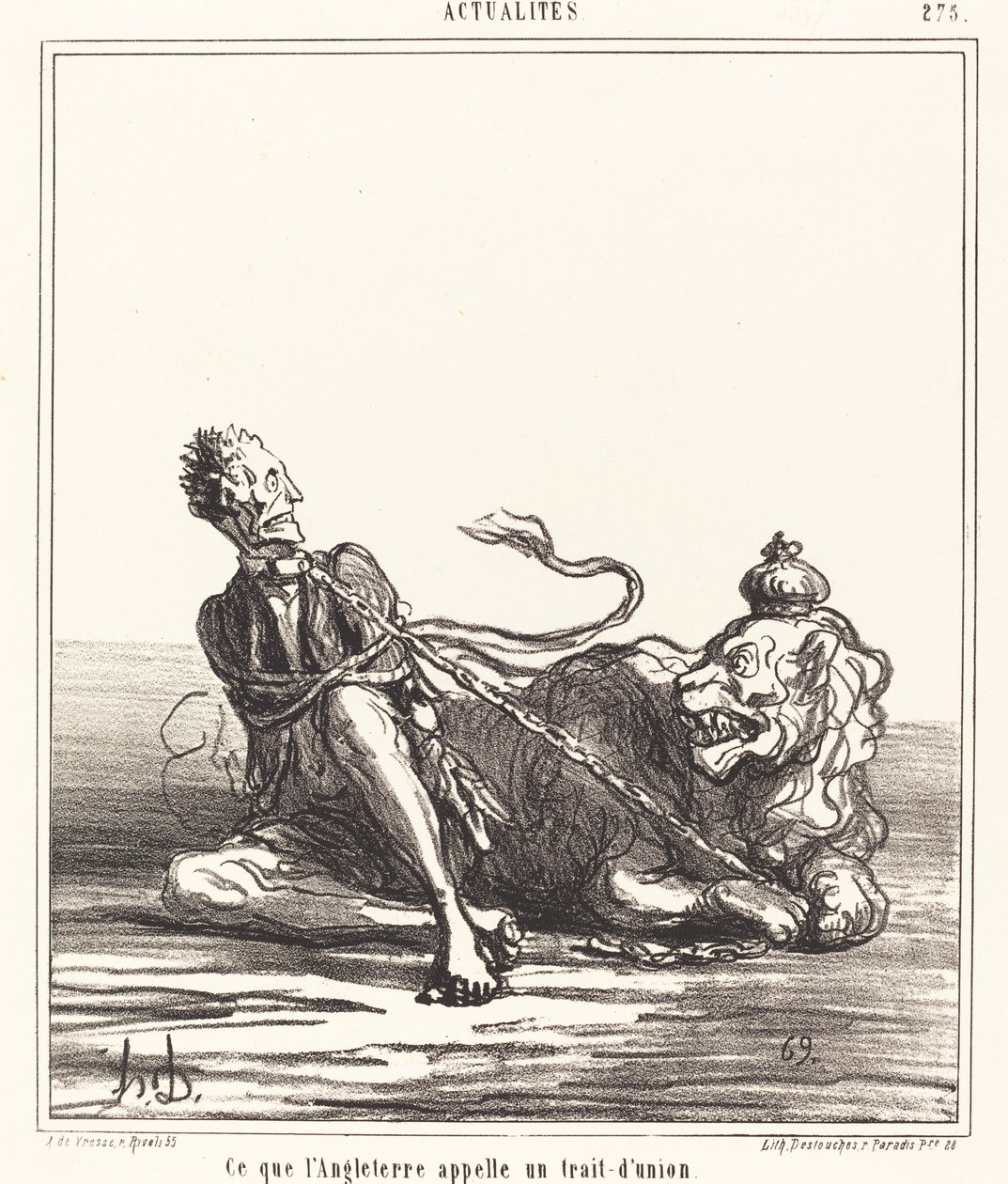 Mitä Englanti kutsuu tavuviivaksi tekijältä Honoré Daumier