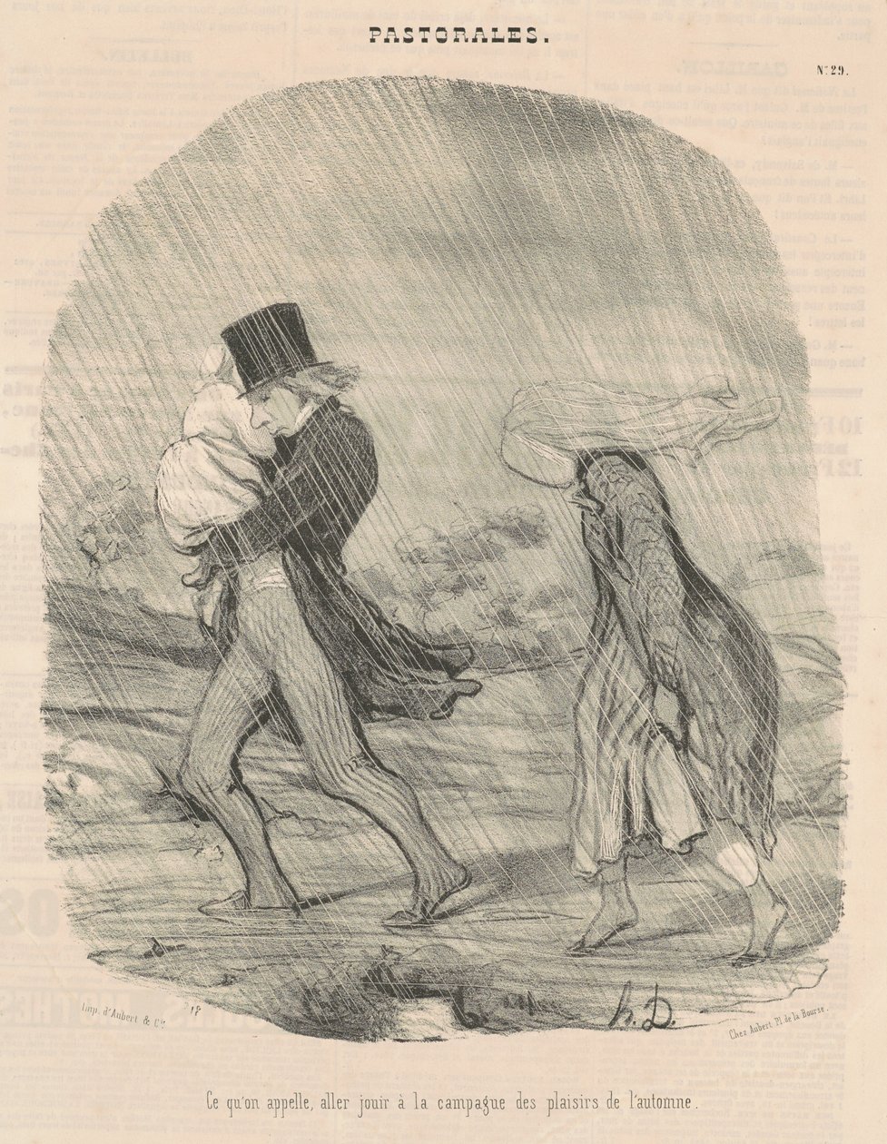 Mitä me kutsumme, maaseudulla nauttimista... tekijältä Honoré Daumier