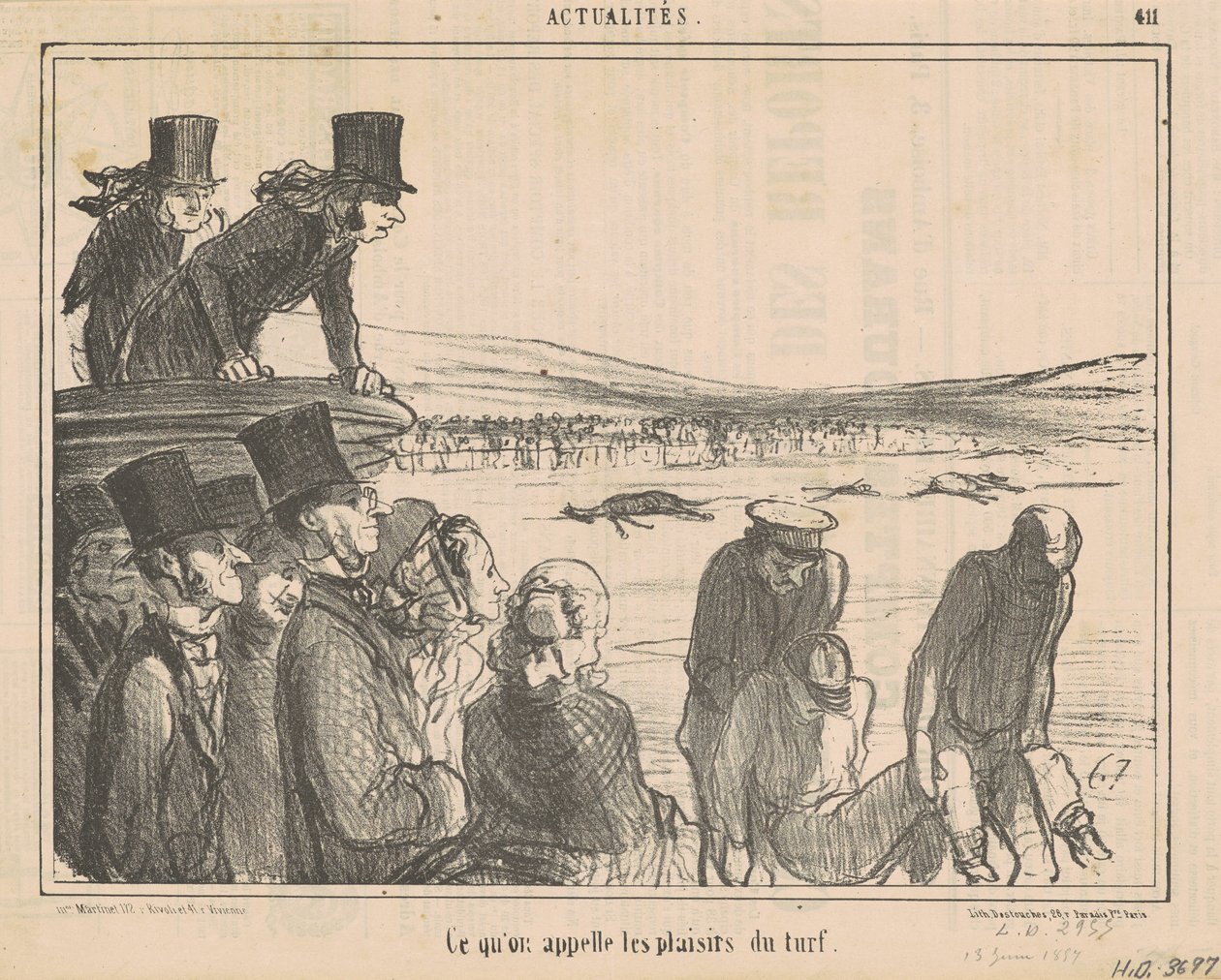 Mitä me kutsumme nurmikon iloiksi tekijältä Honoré Daumier