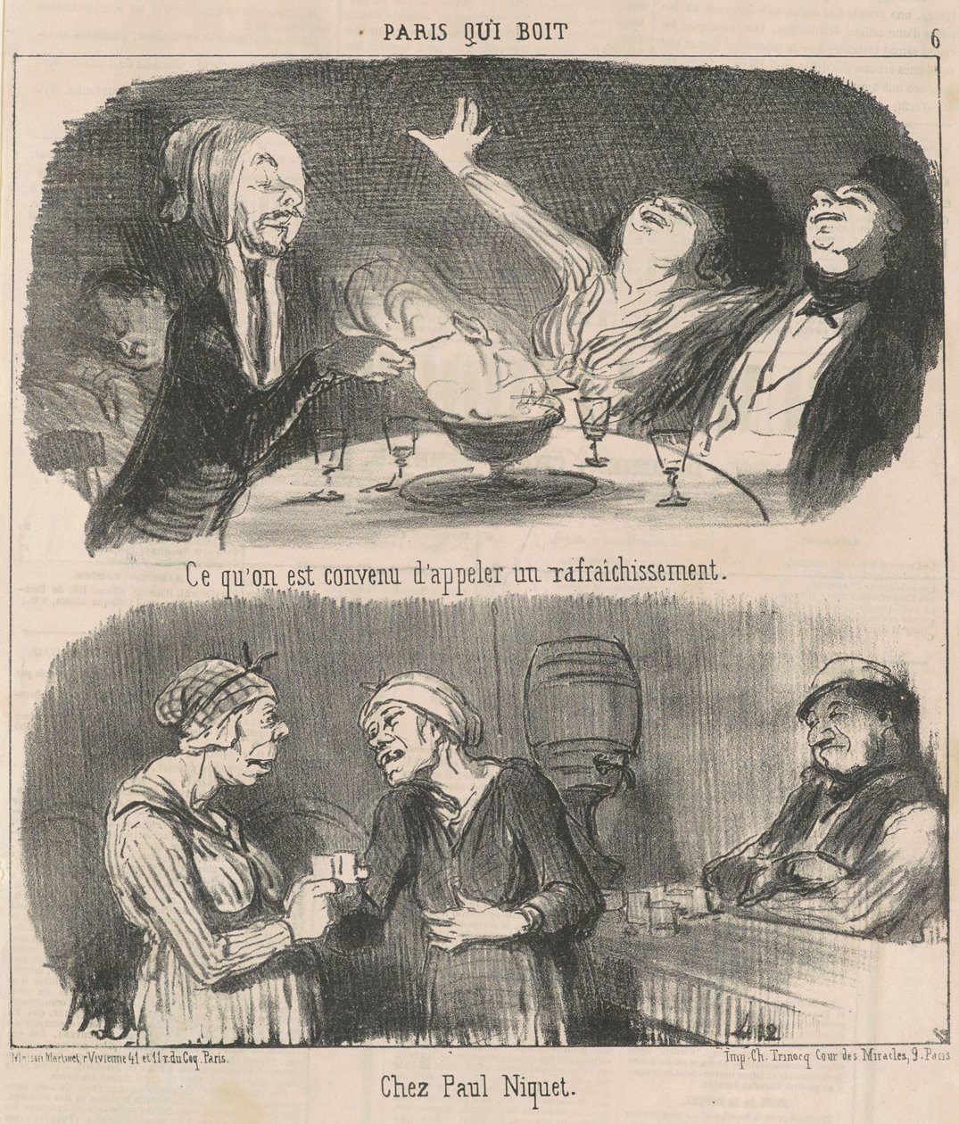 Mitä sovimme kutsuvan virvokkeita tekijältä Honoré Daumier