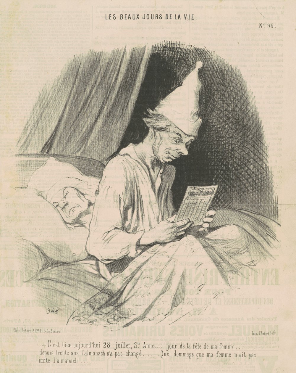 Tänään on hyvä 28.7... tekijältä Honoré Daumier