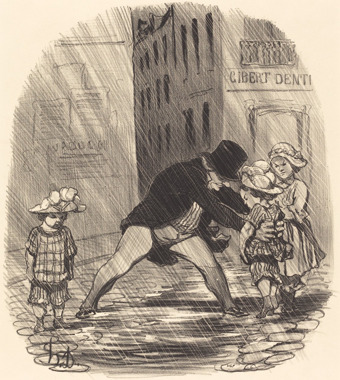 On typerää pitää talvella... tekijältä Honoré Daumier
