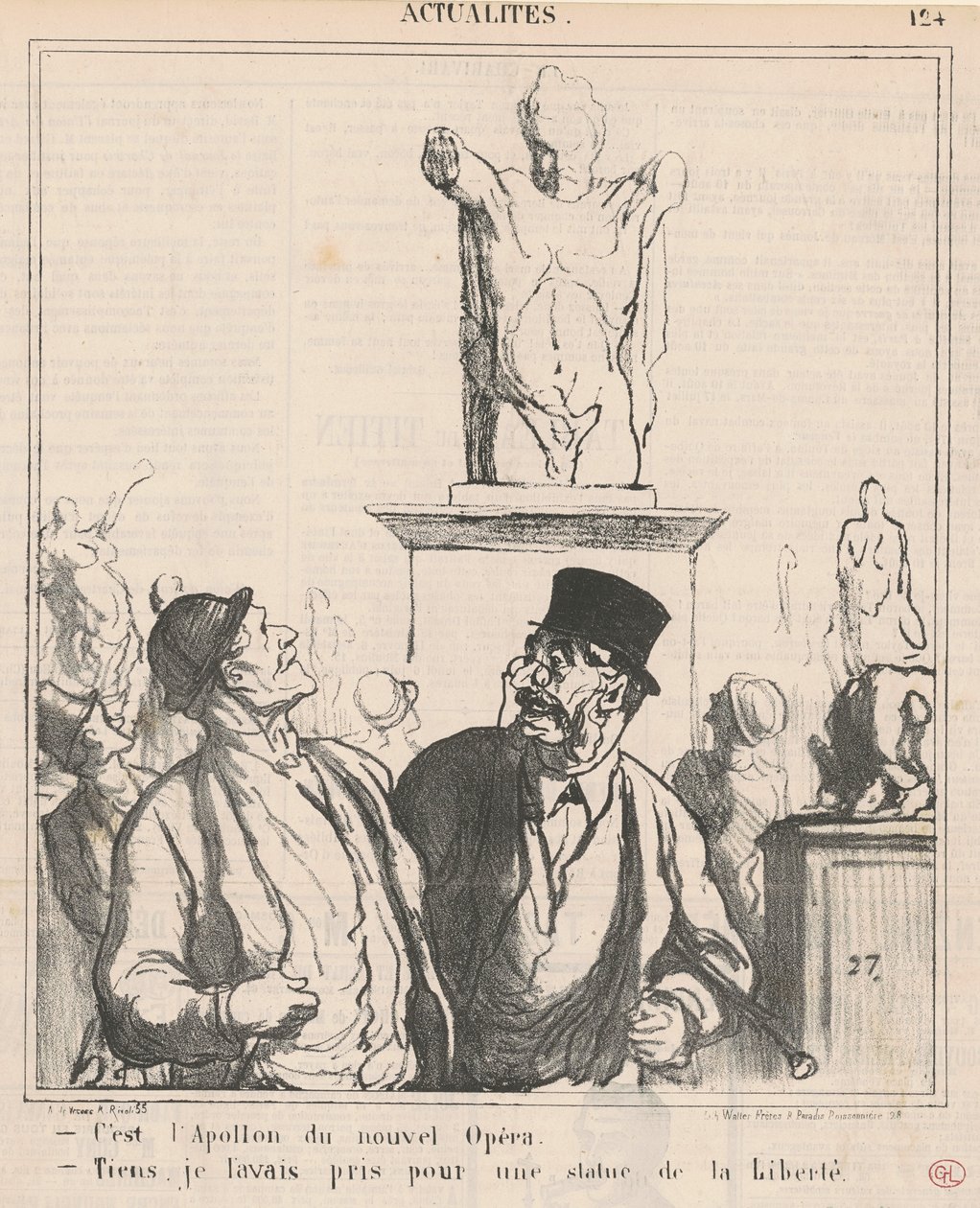 Se on uuden oopperan Apollo tekijältä Honoré Daumier